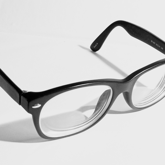 Japanese Bisindei Unisex Black Matt Square Eyeglasses Frames - Picture 3 of 11